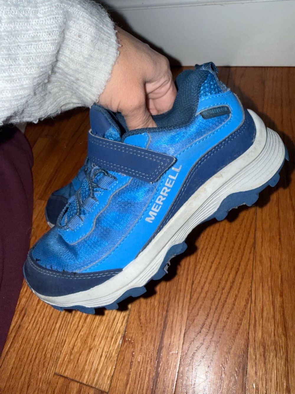 Merrell Kids' Blue Trail Sneaker Size 13